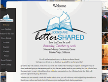 Tablet Screenshot of booksarebettershared.com